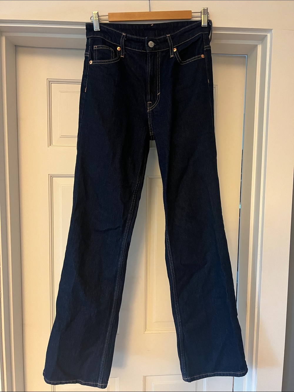 H&M Dark Indigo Boot-Cut Jeans